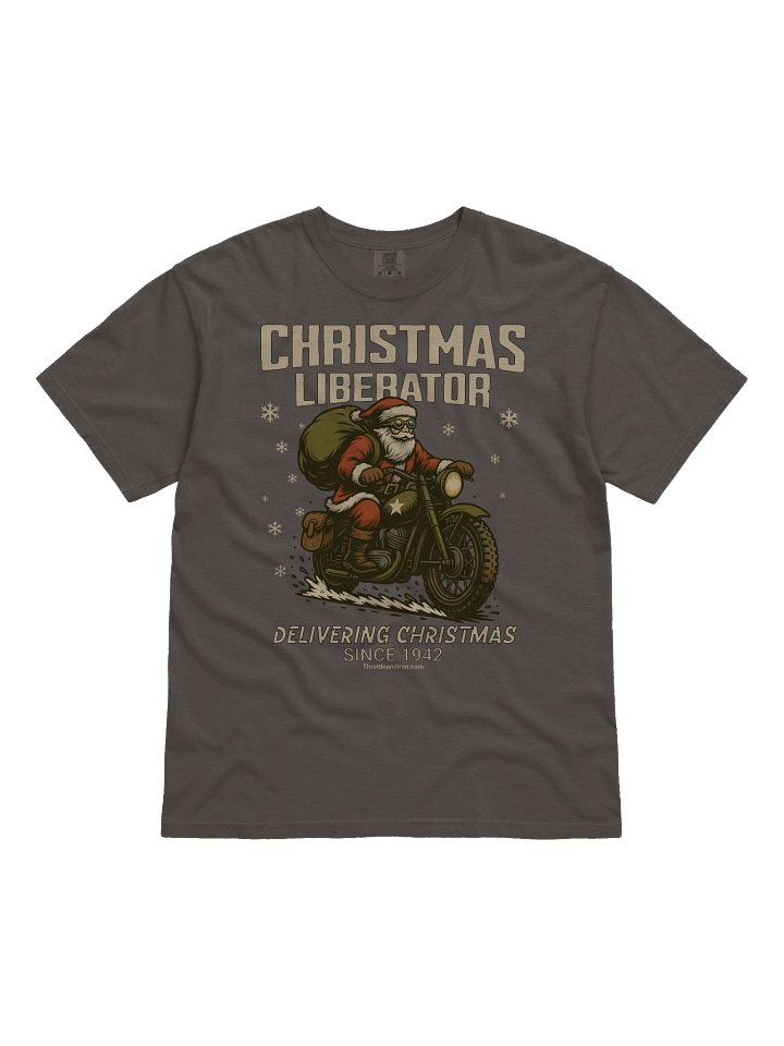 Throttle and Iron “Flathead Spirit” Christmas Liberator Hoodie — Vintage 1942 Edition product image (1)