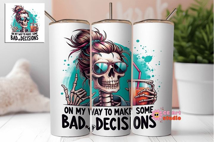 On My Way To Make Some Tumbler Wrap PNG product image (1)