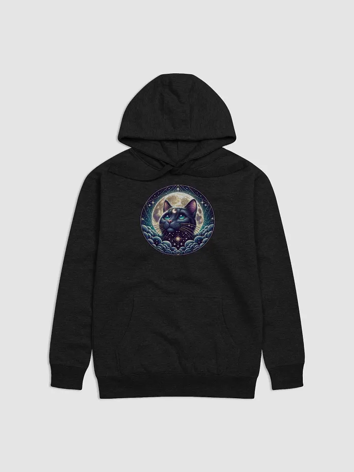 Mystical Stargazing Cat with Celestial Moon and Stars product image (1)