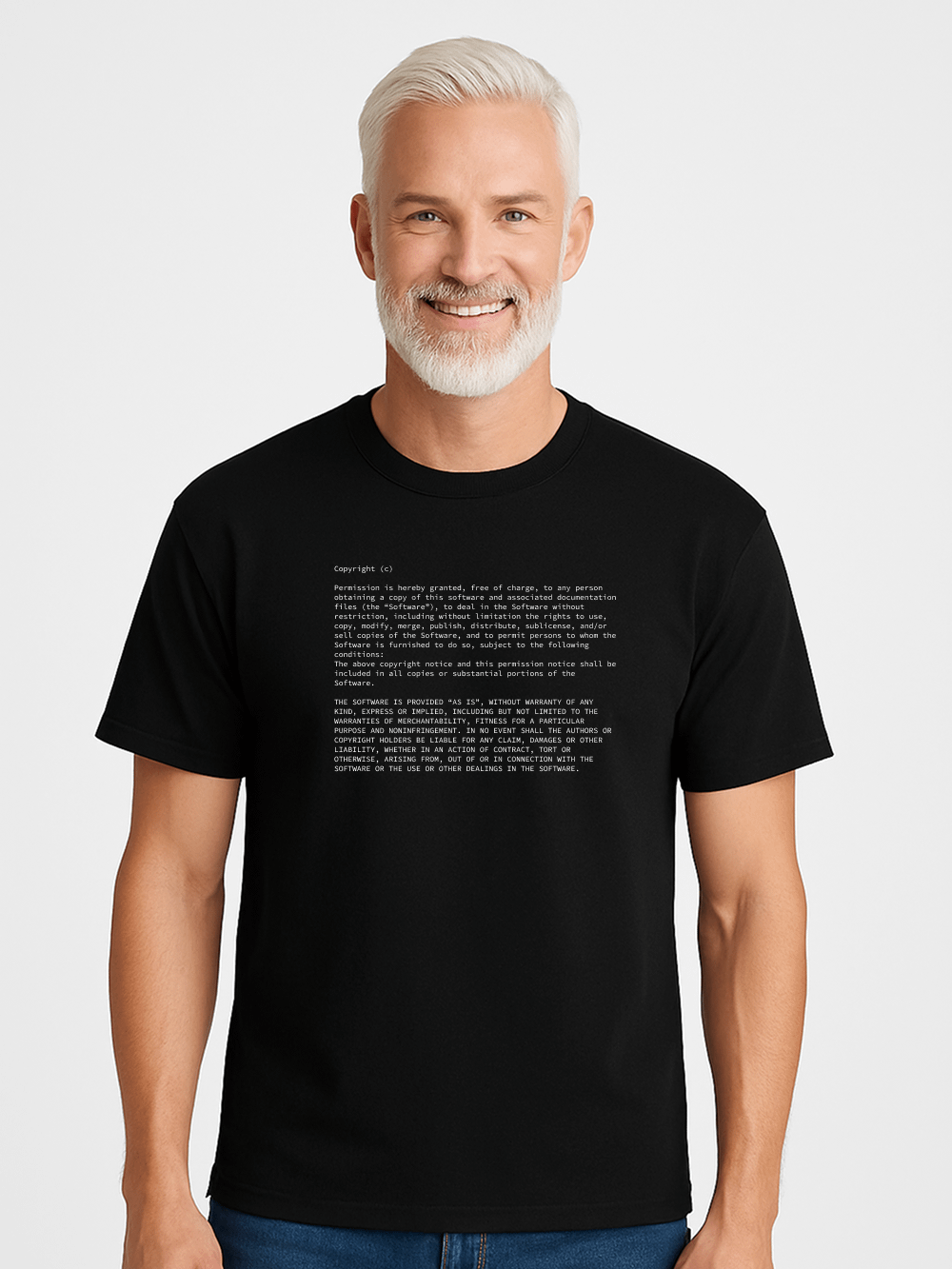 MIT license t-shirt product image (1)