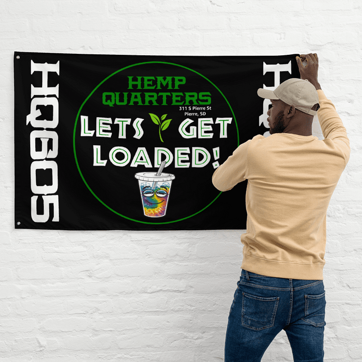 Let's Get Loaded Wall Flag product image (1)