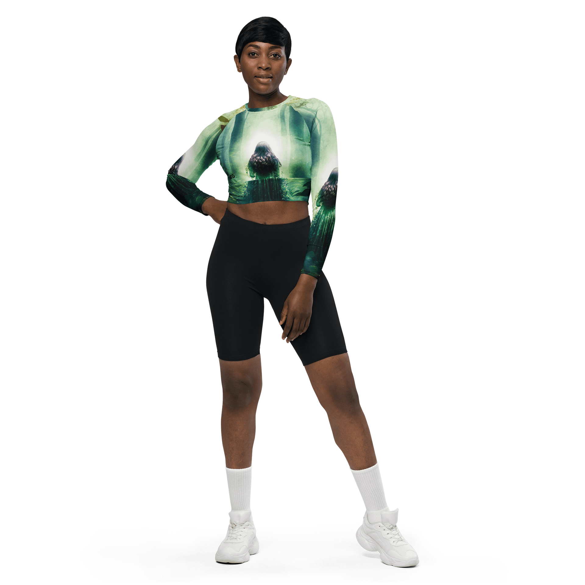 'Elven Stories - Angela Eco All-Over Print Crop Top product image (1)