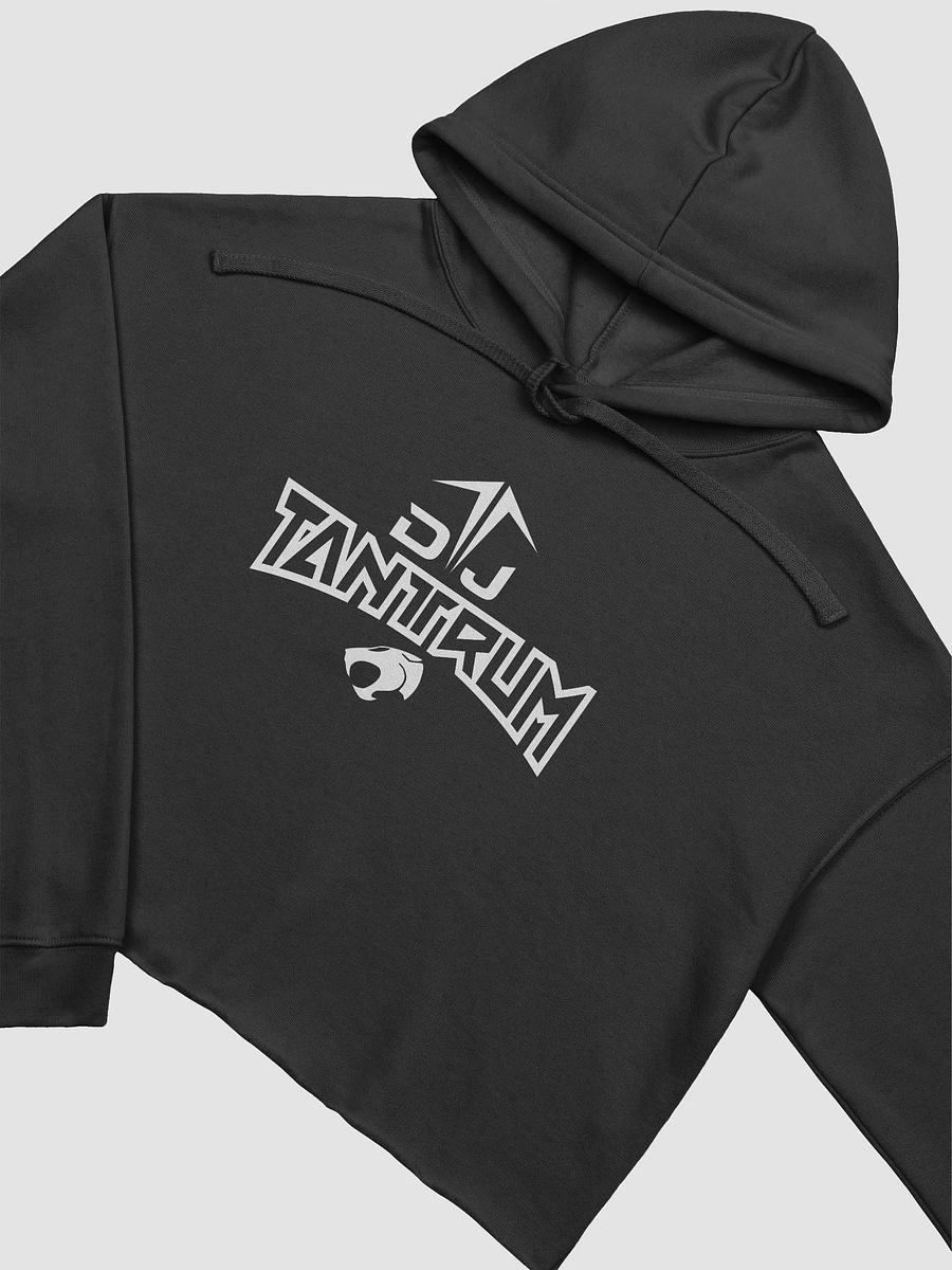 Women's DJ TanTrum Fleece Crop Hoodie (White Logo) product image (3)