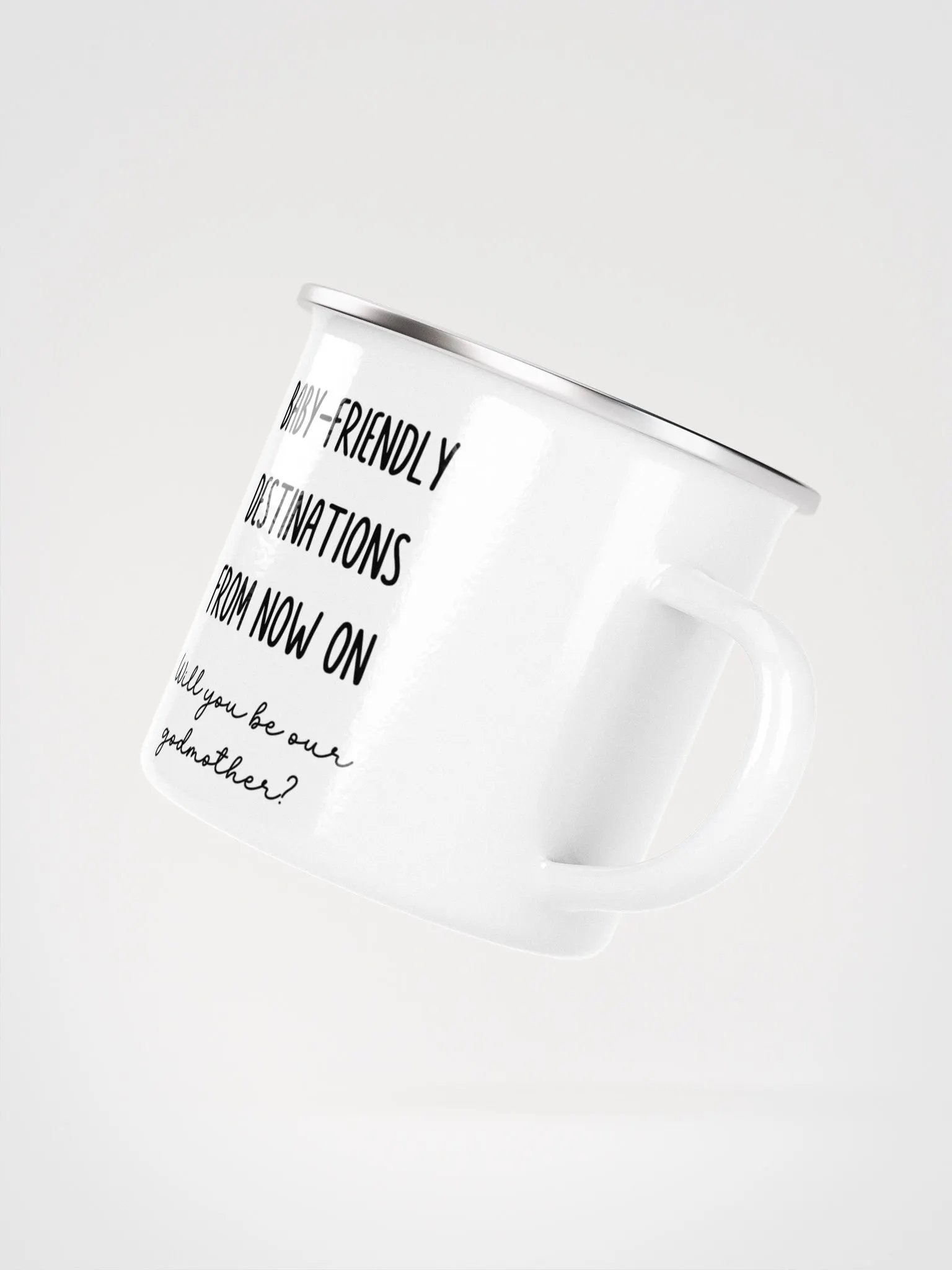 Camping Godmother Proposal Gift - Camping gear Enamel Mug product image (5)