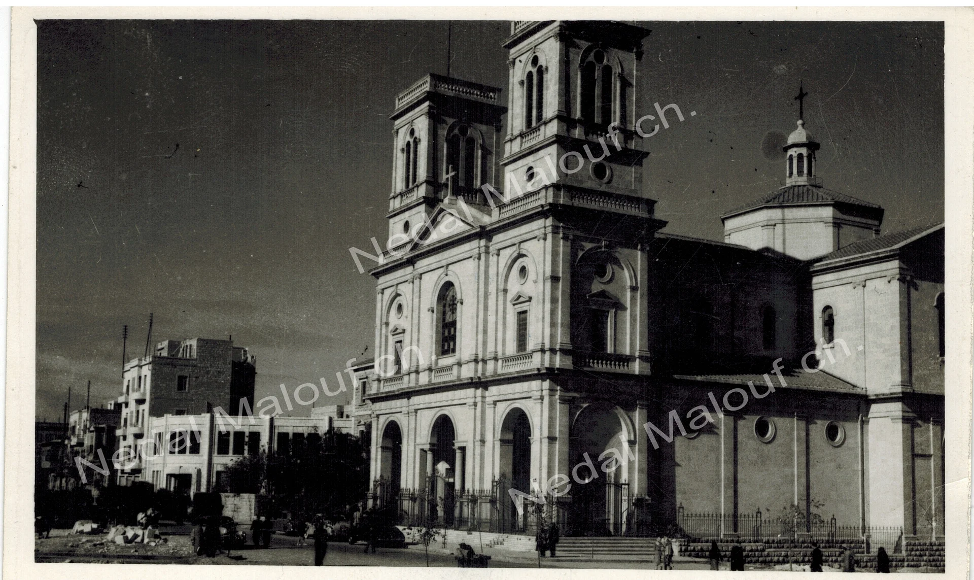 بطاقة بريدية لكنيسة الاتين في حلب منتصف القرن العشرين product image (2)