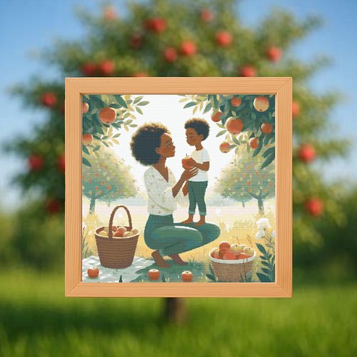 🍎Apple Of My Eye Cross Stitch Pattern!
✨Easy-to-follow design, instant PDF
📏300 x 300 Stitches |🎨46 DMC Colours
💻 Purchase se...