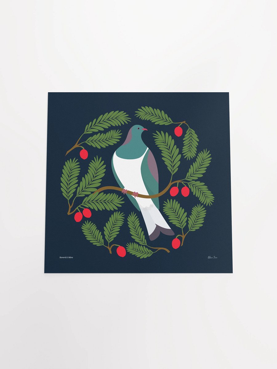 Kererū in Miro Unframed Wall Art product image (17)