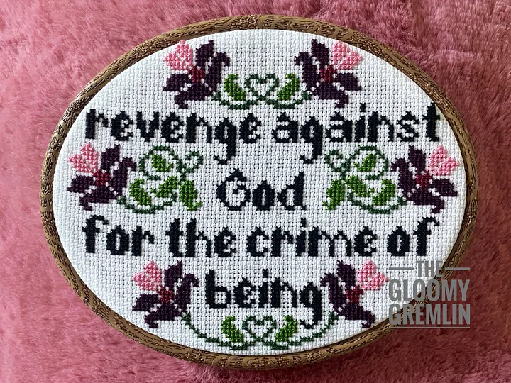 Revenge Against God - Cross Stitch Pattern product image (1)