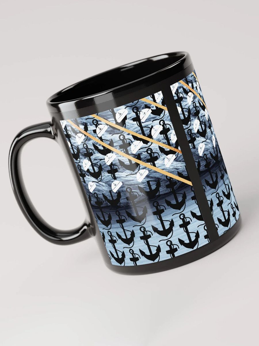 JoBeth Nautical ⚓ Black Glossy Mug product image (5)