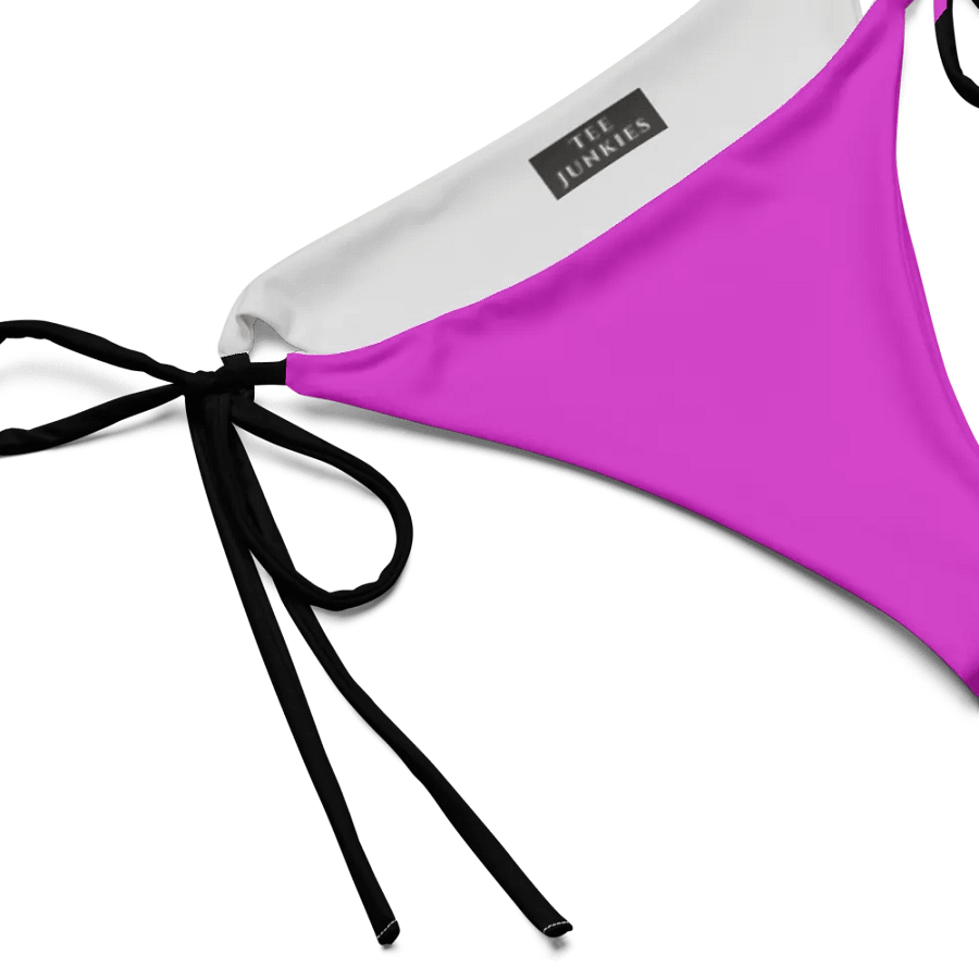 Low Rise Cheeky String Bikini Bottoms, Fuchsia product image (3)