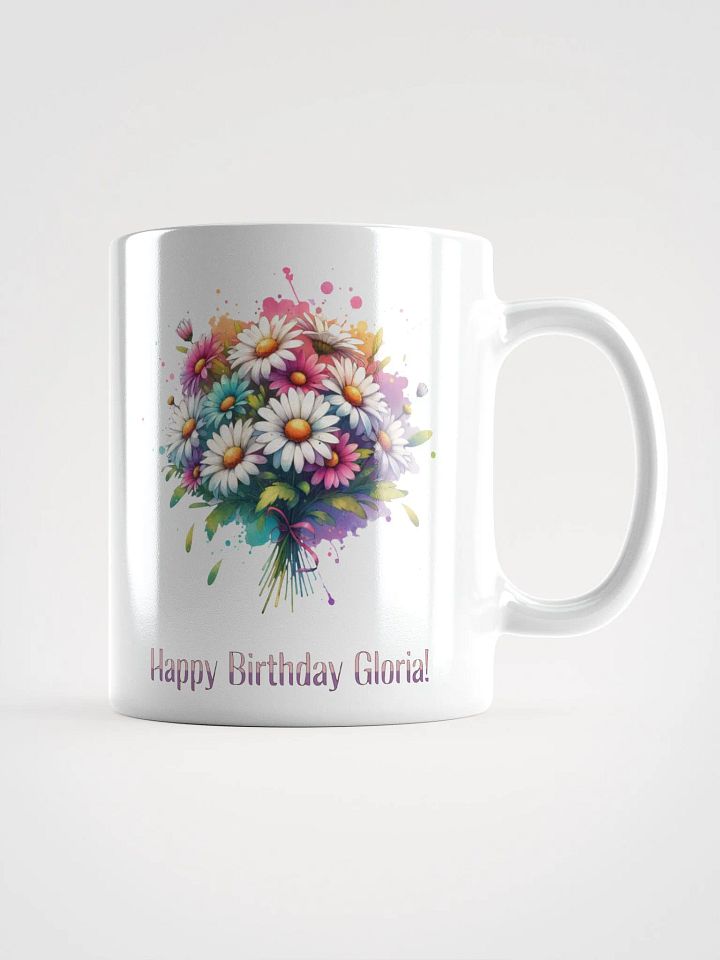 Happy Birthday Gloria White Glossy Mug product image (1)