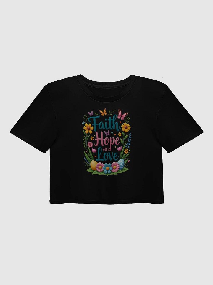 Faith Hope and Love Floral Crop Top product image (6)