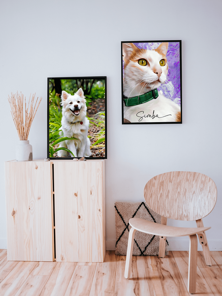 YOUR BEST FRIEND! / FRAMED HIGH-QUALITY MATTE POSTER / PERSONALIZED NAME / DIGITAL ART / ALL SIZES product image (73)