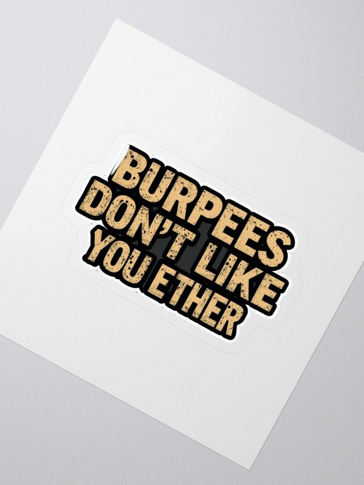 Bold Burpees Distressed Stickers product image (2)