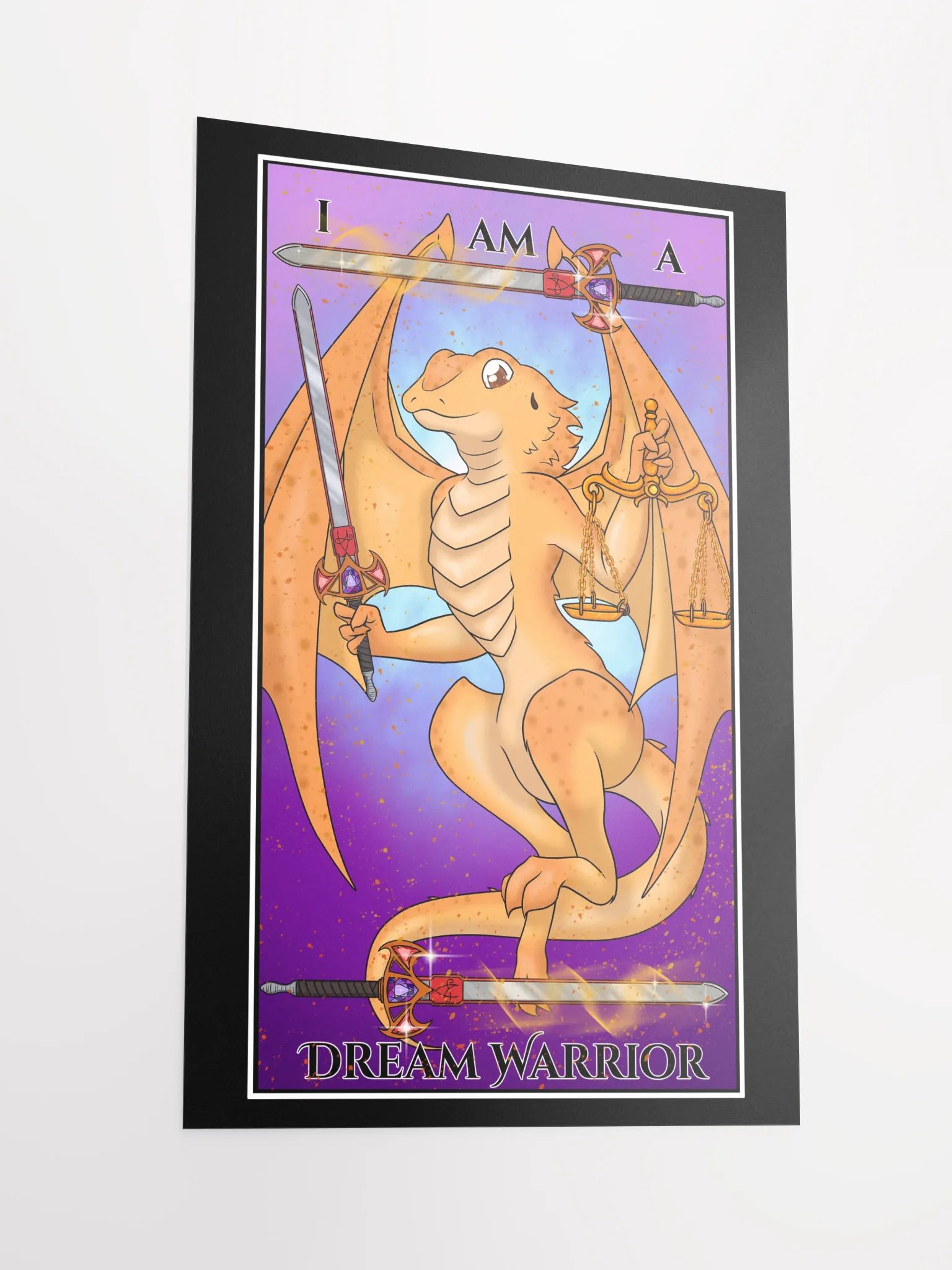 Day of the Dragon "Justice" Tarot Card Poster product image (2)