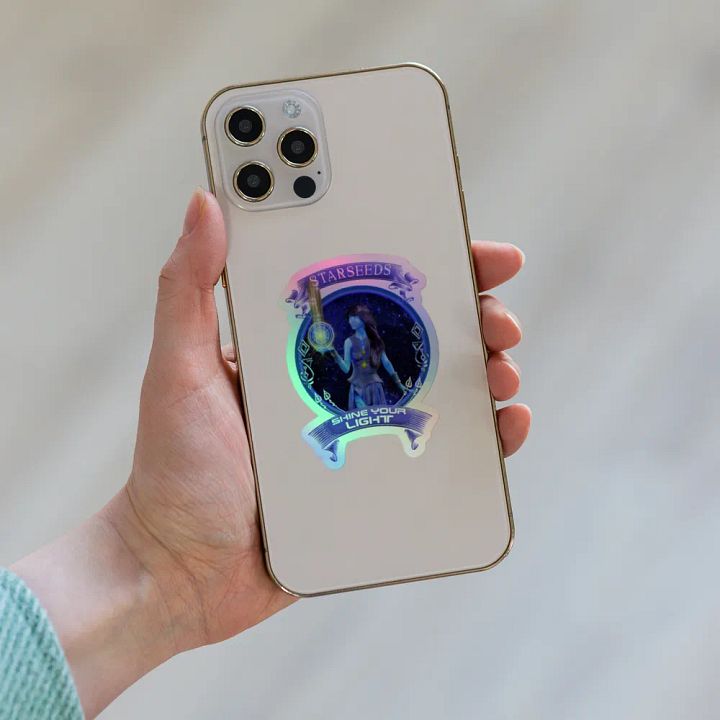 Starseeds SHINE YOUR LIGHT Holographic Kiss-Cut Sticker product image (1)