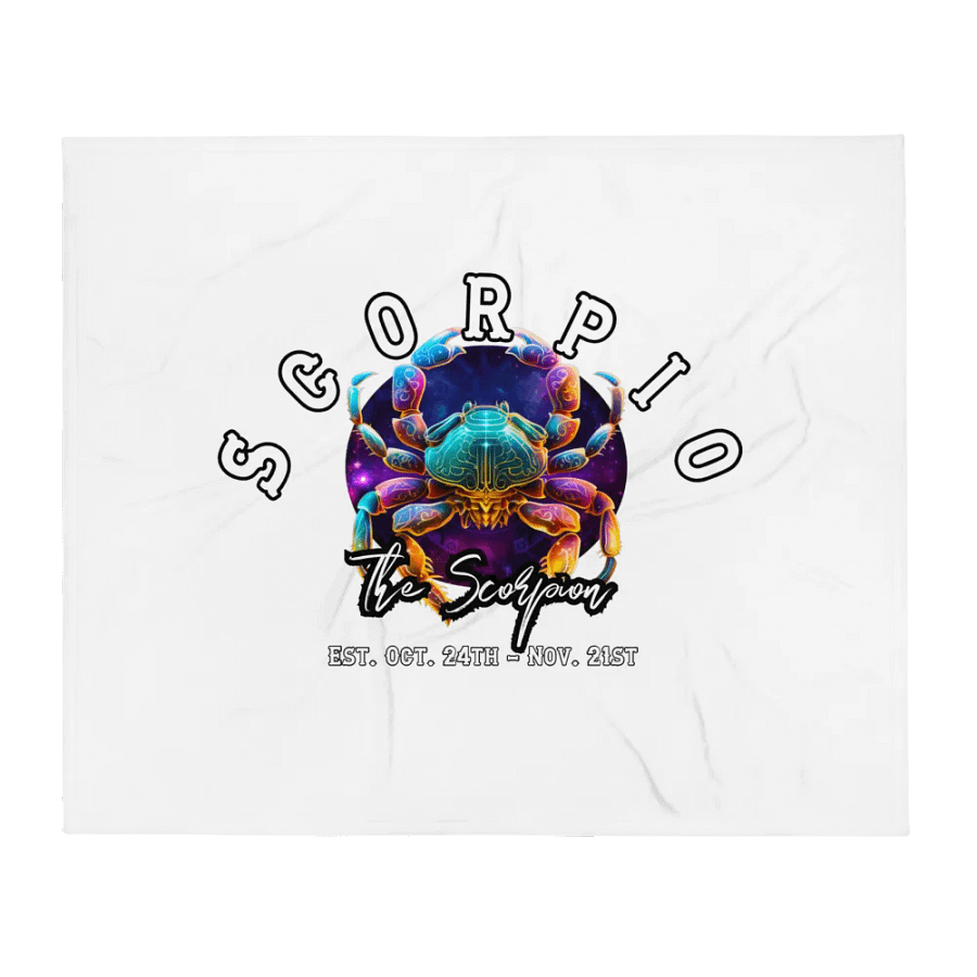Scorpio - Zodiac Throw Blanket product image (1)
