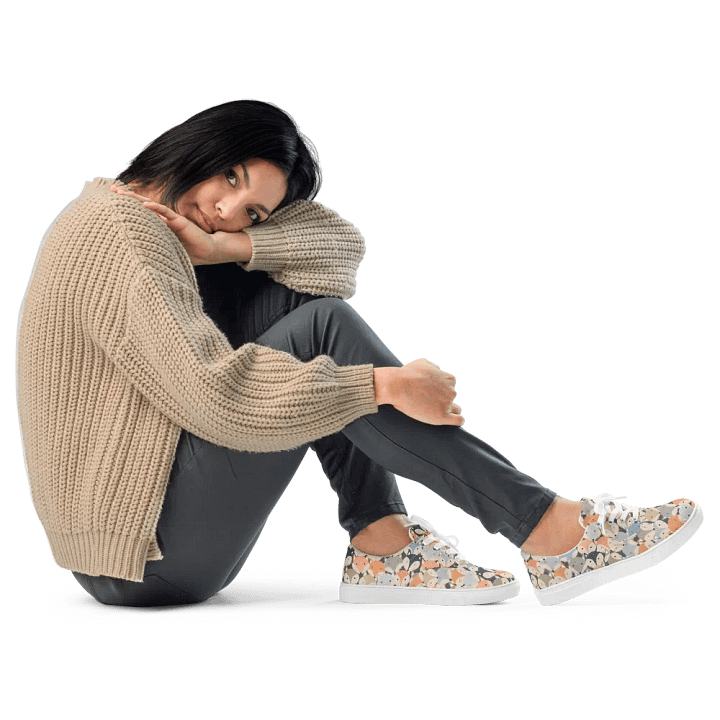 Kawaii Foxy Lace-Up Canvas Shoes product image (2)