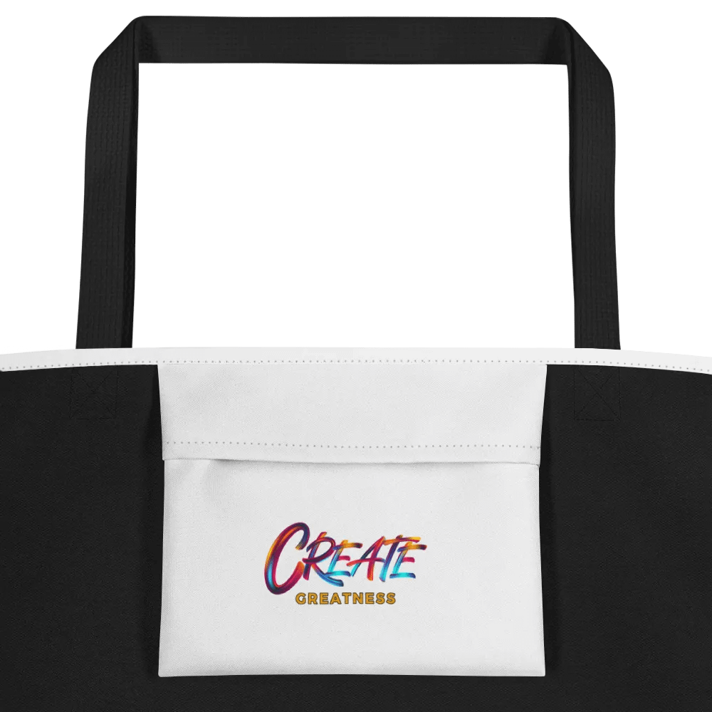 Expressive Born to Dance Her Silhouette All-Over Tote Bag product image (2)