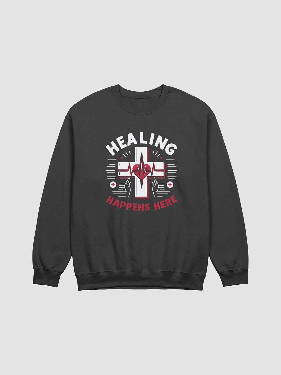 Healing Cross Heartbeat Sweatshirt product image (2)