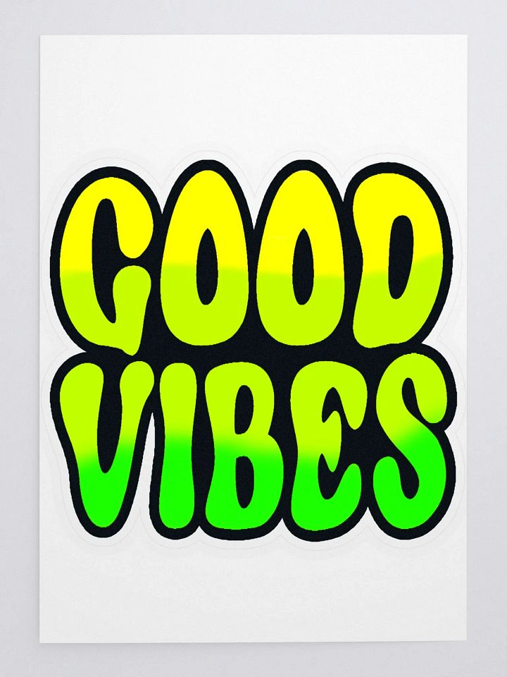 Good Vibes Large Sticker product image (1)