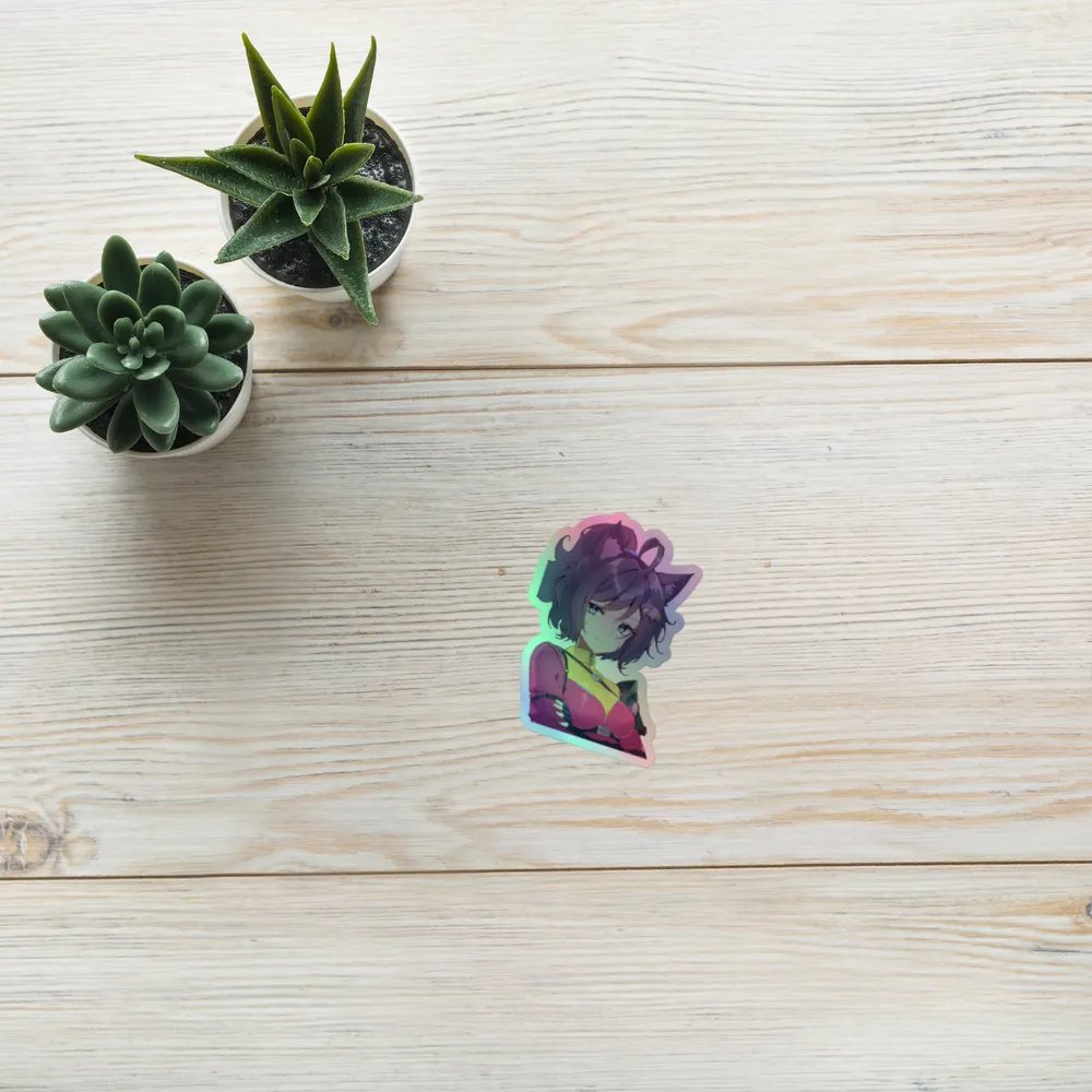Holographic PixelKitten Sticker Set product image (10)