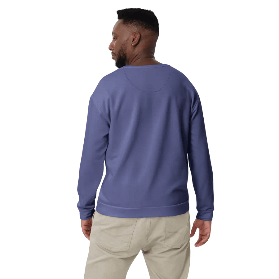 Plain Dark Purple Soft Summer Unisex Recycled Polyester Heavyweight Premium Sweatshirt by Treasure Pie product image (12)