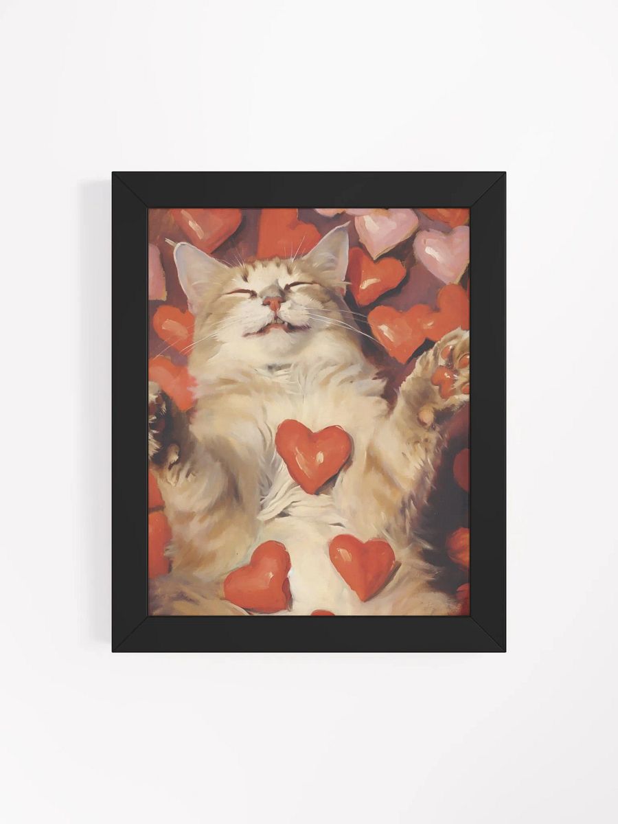 Blissful Cat Love Framed Poster product image (12)