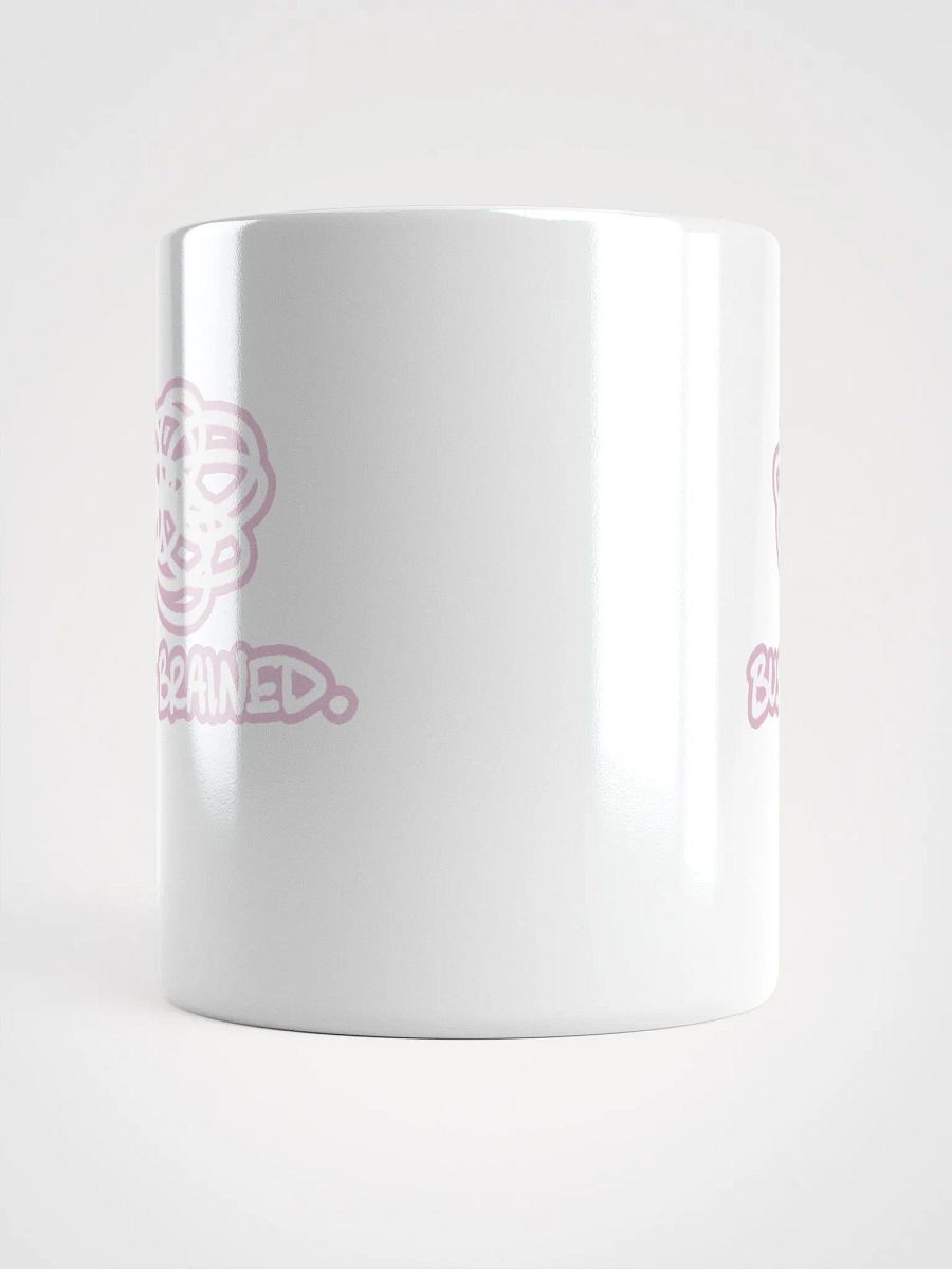 BUSY-BRAINED (lined design, #E1B9CE) glossy white mug product image (9)