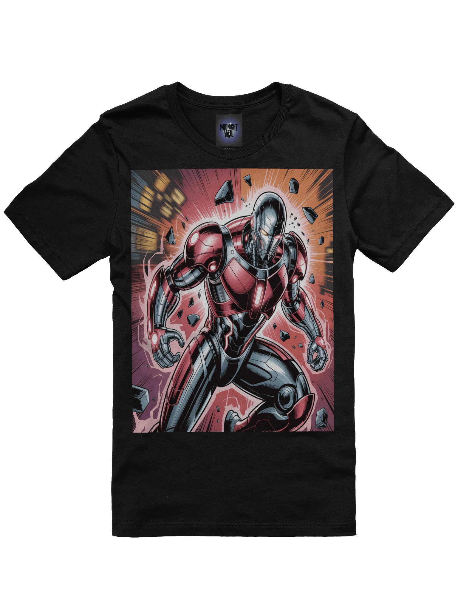 Crimson Surge: Ultron Supersoft Graphic T-Shirt product image (3)