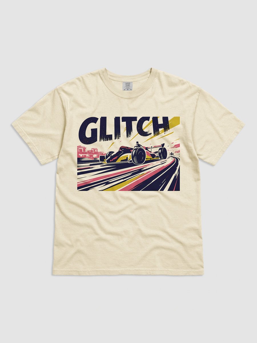 Digital Distortion Race Car | Glitch Art T-Shirt product image (3)