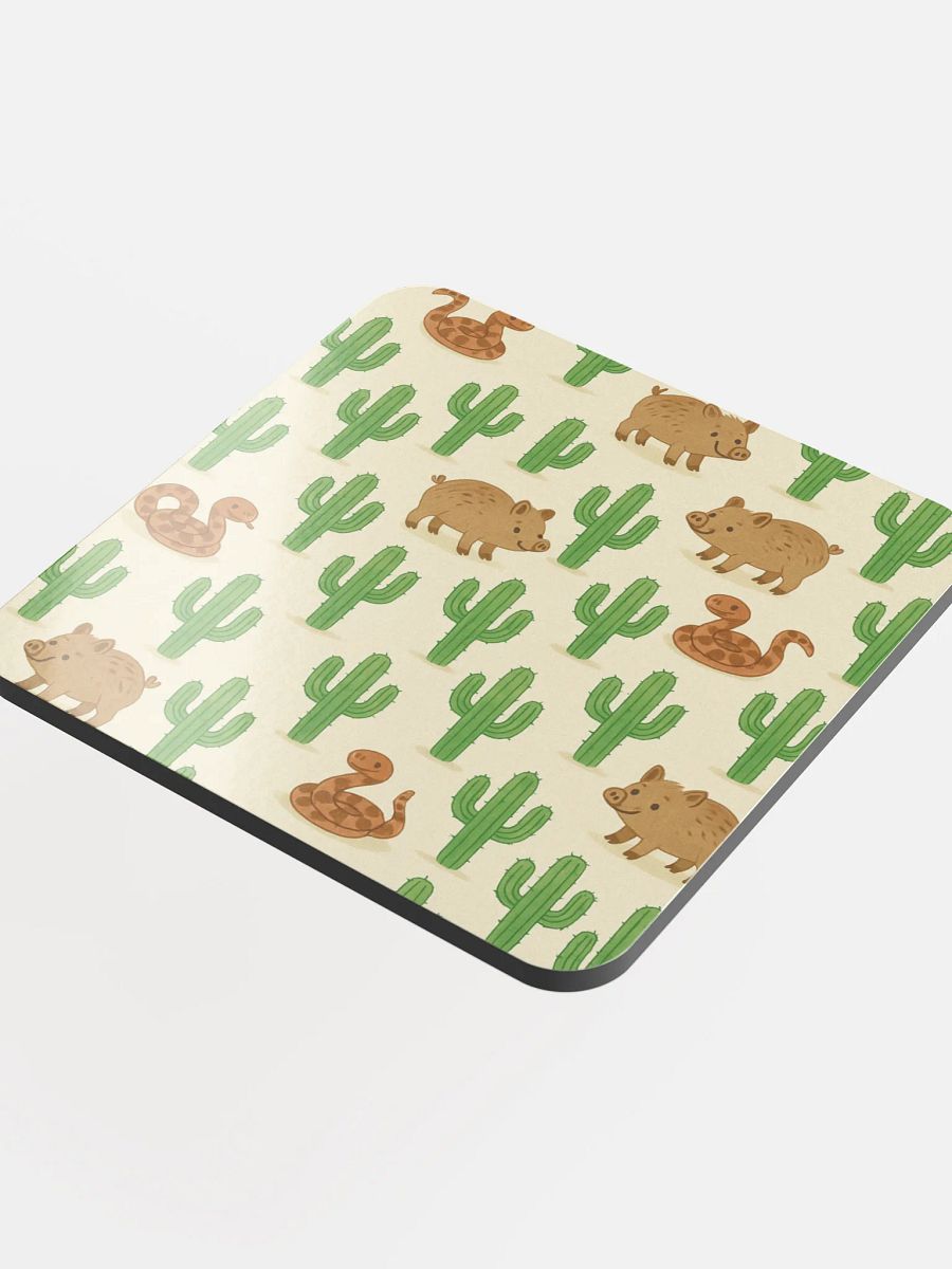 Tucson, Arizona Javelina and Snake Friends Cork Coaster product image (4)