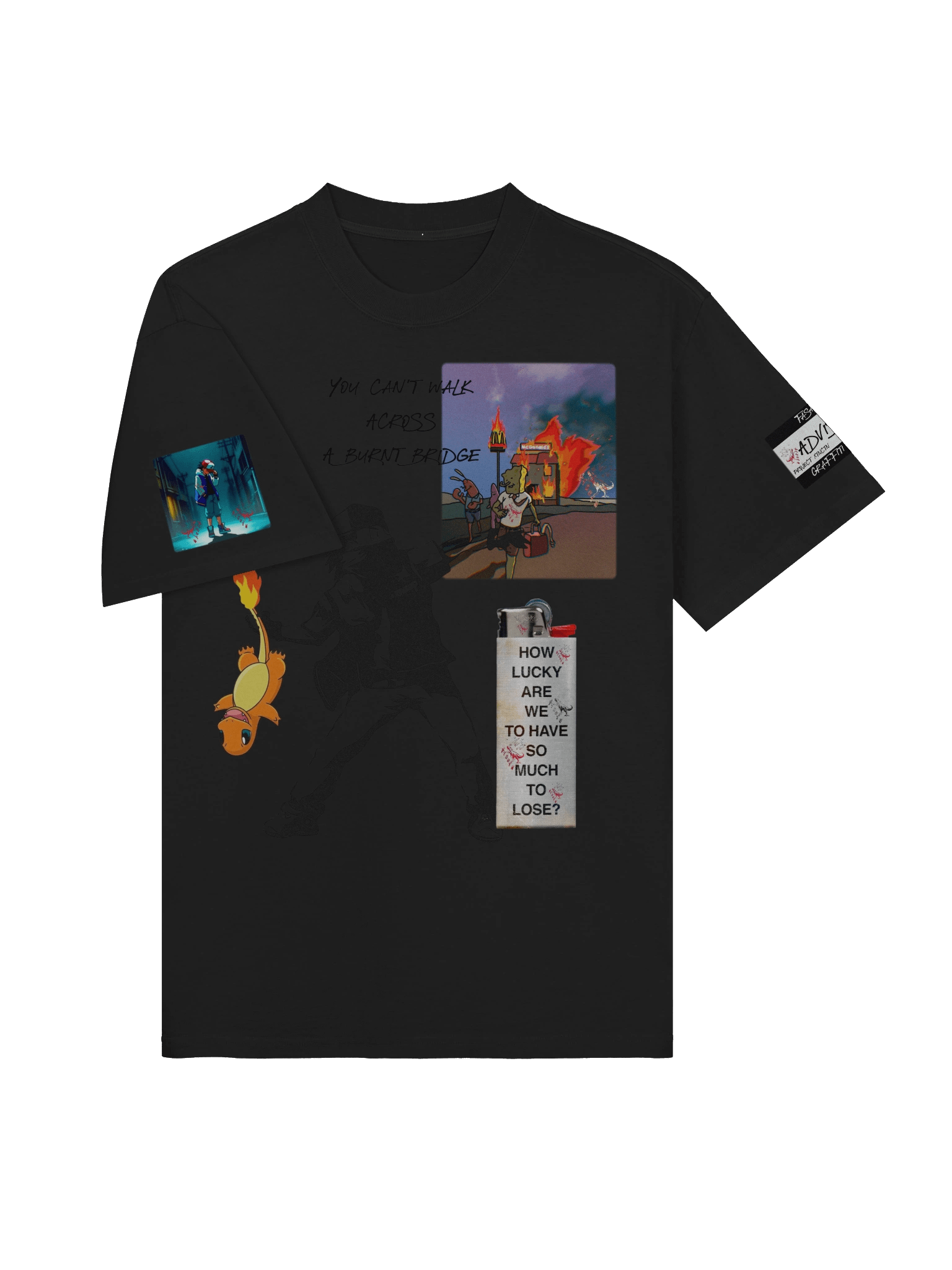 no banksy lil wayne spongebob mcdonalds fire product image (5)