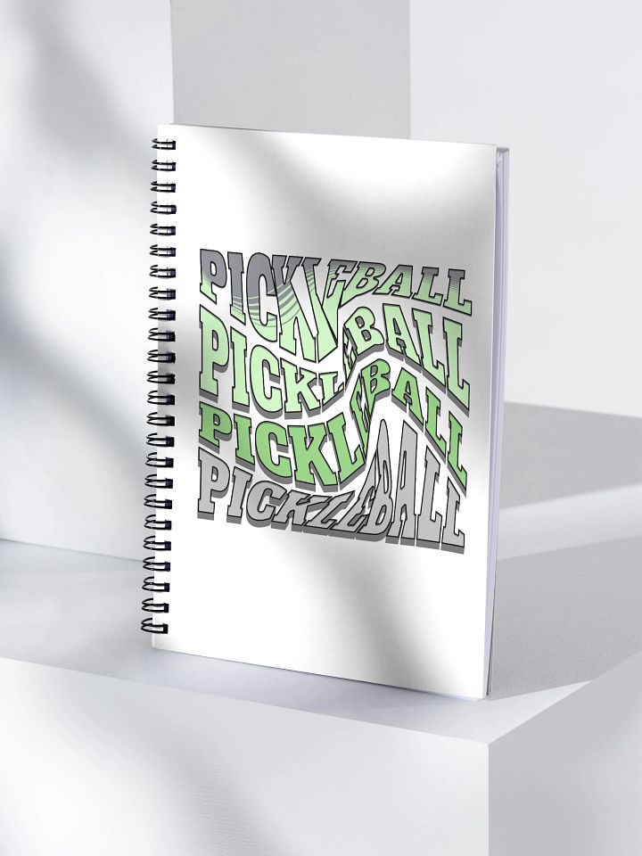 Swirl Pickleball Vibrant Typography Spiral Notebook product image (1)
