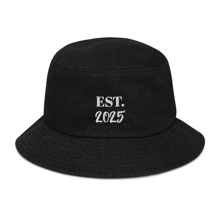 EST. 2025 Embroidered Denim Bucket Hat product image (1)
