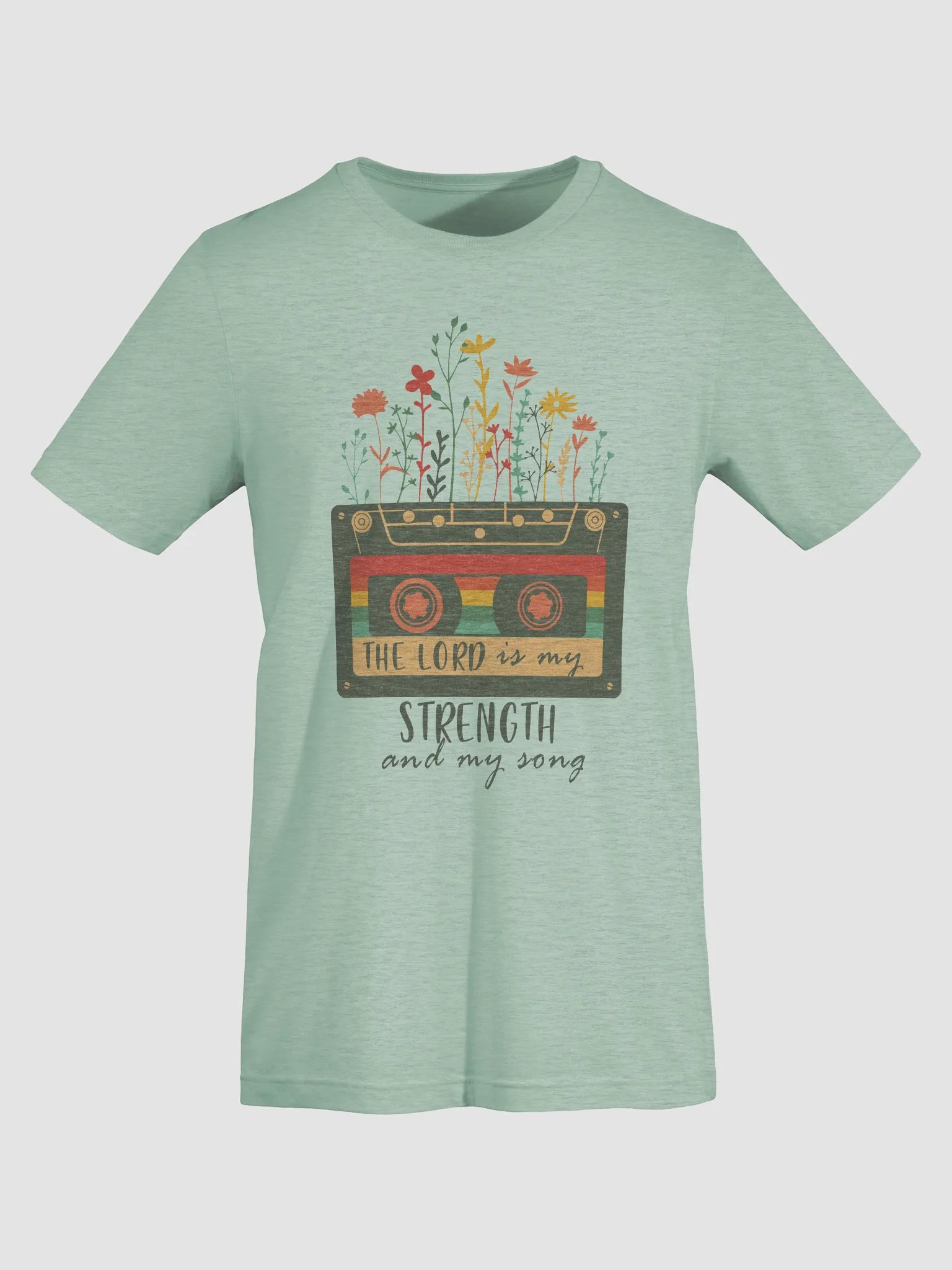 The Lord is my Strength and My Song Cassette Tee product image (67)