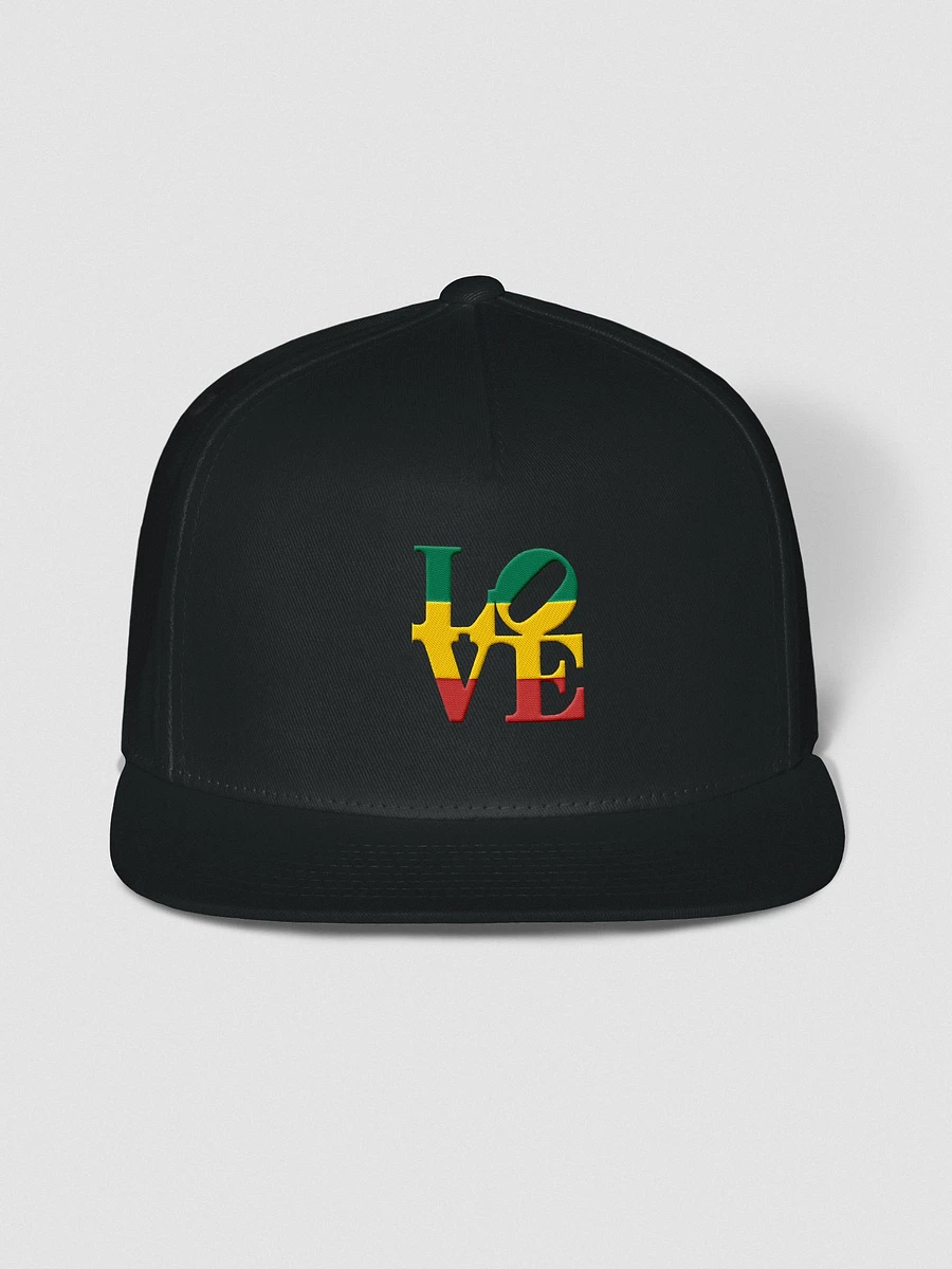 Rasta Love Cotton Twill Flat Bill Cap product image (1)