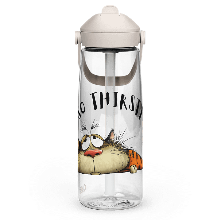 “So Thirsty” Cat Water Bottle | Eco-Friendly BPA-Free Bottle (25 oz) product image (1)