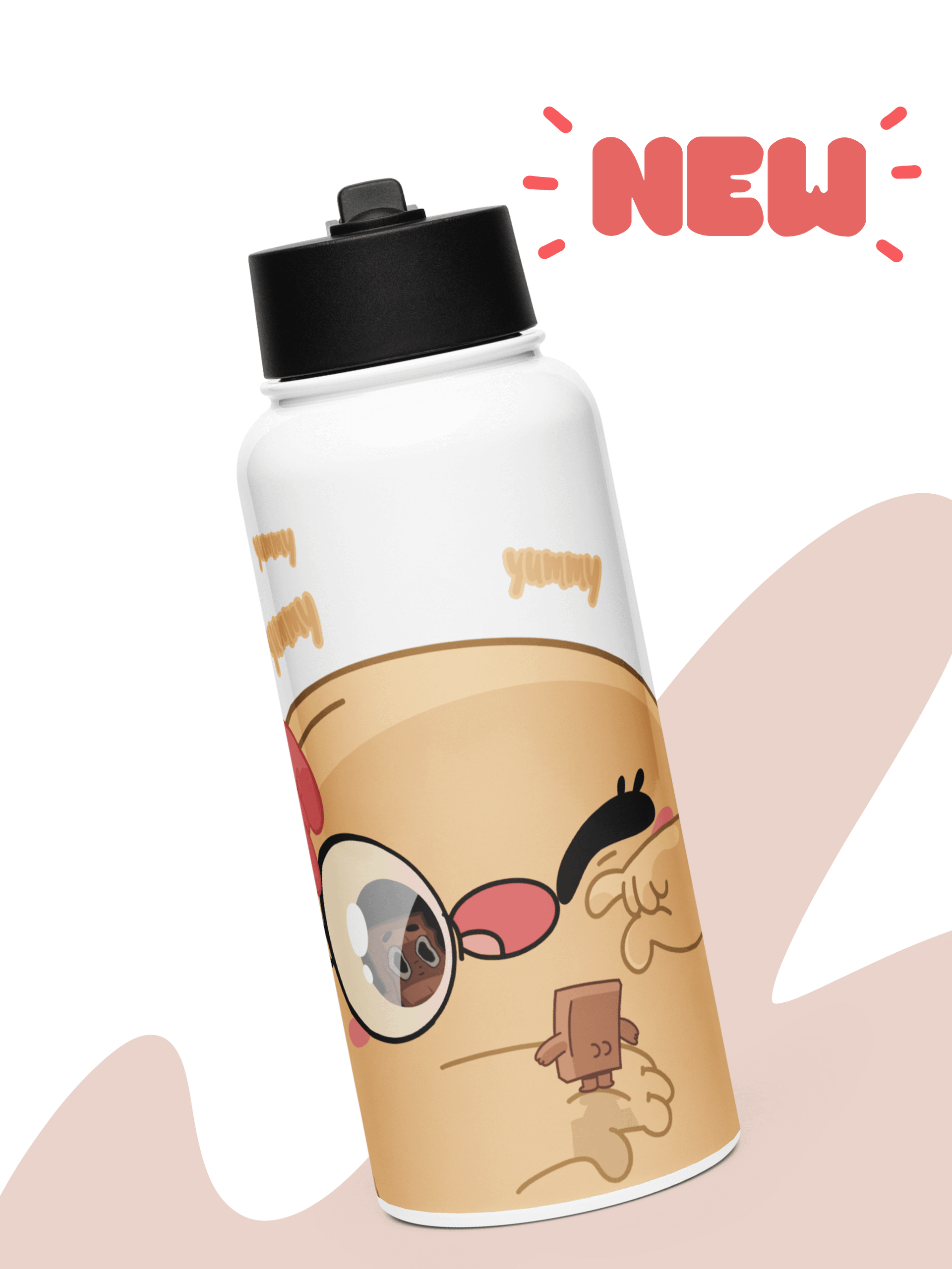 Choco & Pancake Stainless Steel Bottle product image (1)