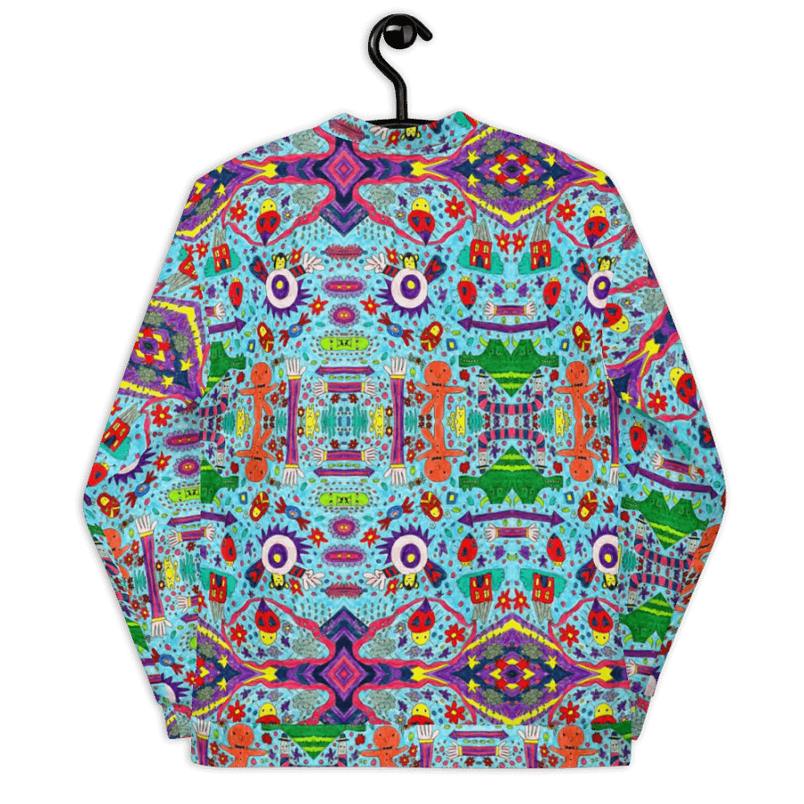 Abstract Doodle Characters Unisex Bomber Jacket product image (11)