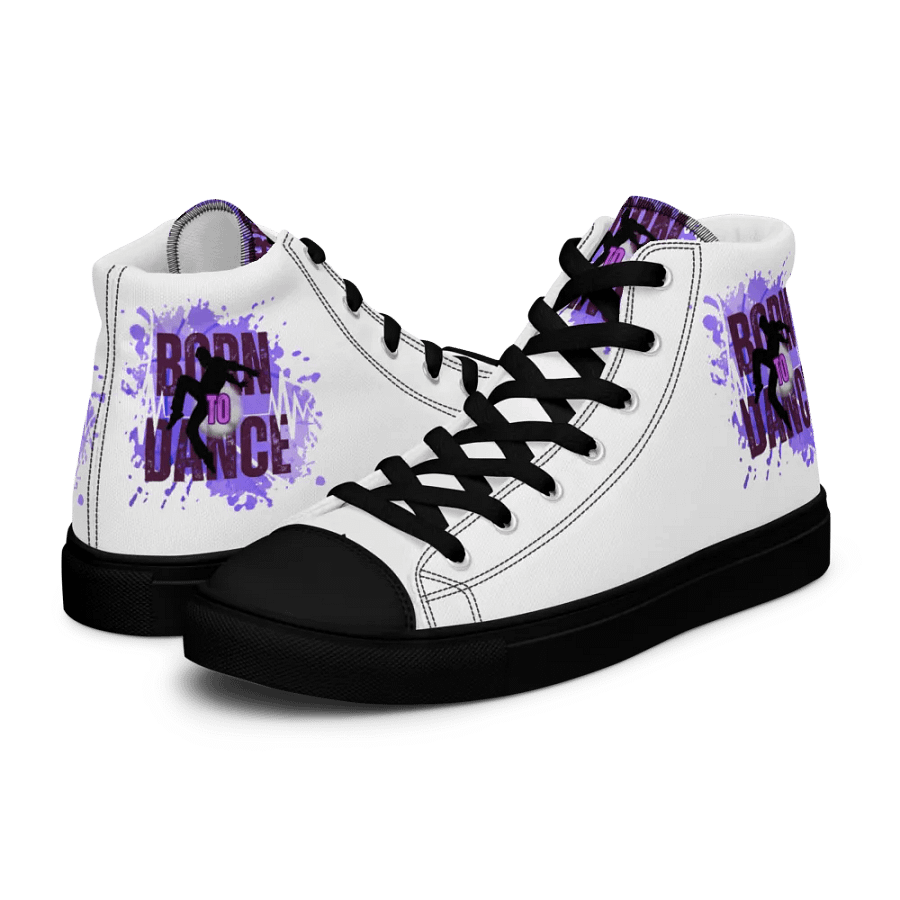 Retro Born to Dance Splash His Silhouette High Tops product image (14)