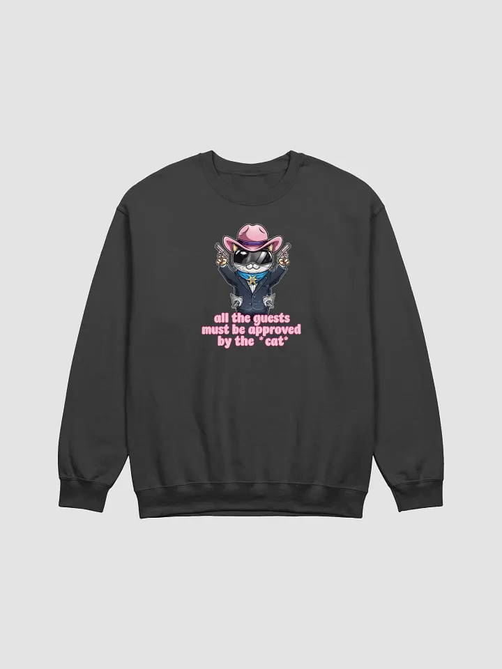 approved by the cat crewneck product image (2)