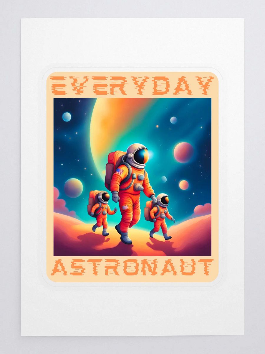 Everyday Astronaut Taking the Kids to School Sticker product image (3)