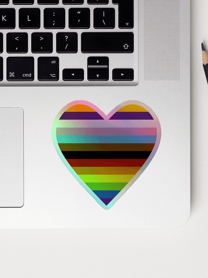 Pride 2023 holographic stickers product image (1)