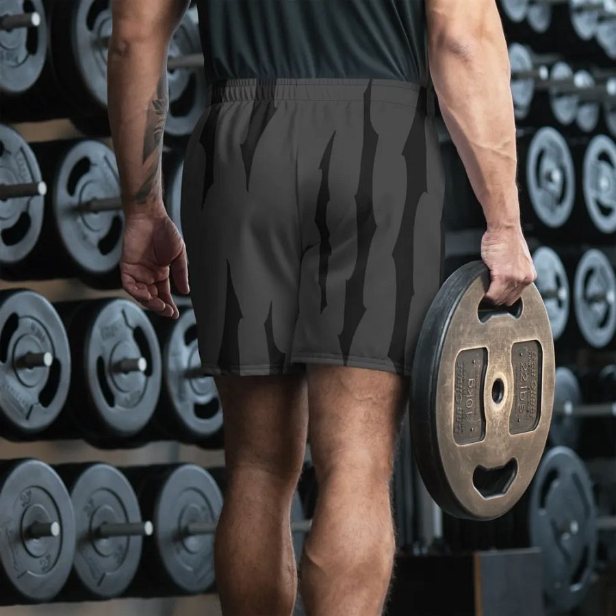 [ ITZJOEL44 ] GRAY/BLACK Athletic Shorts product image (4)