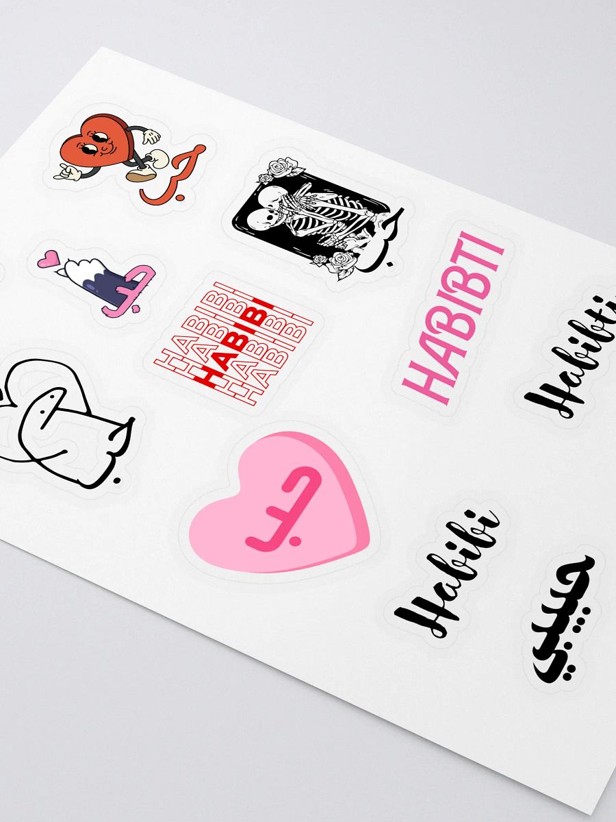 Love Arabic Habibti Habibi Sticker Sheet product image (3)