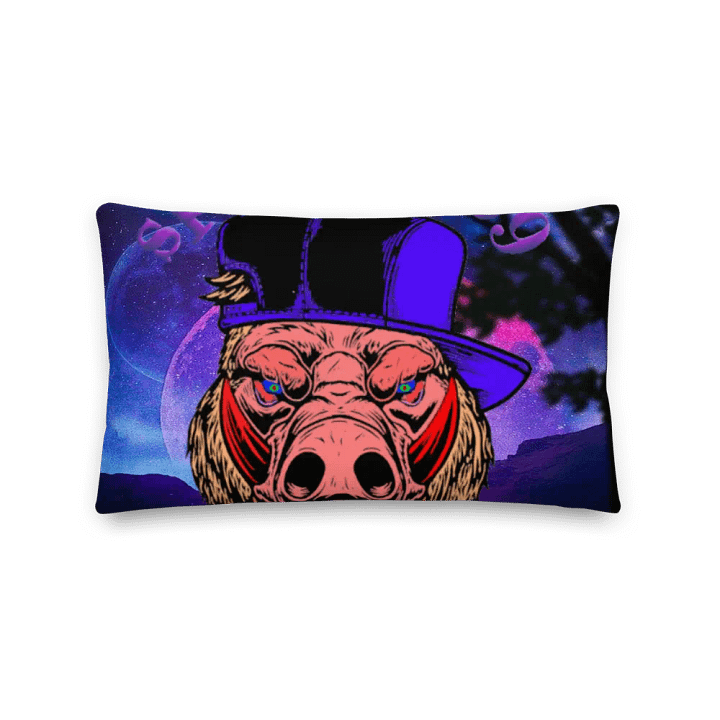 Cosmic Caped Swine Premium Pillow product image (2)