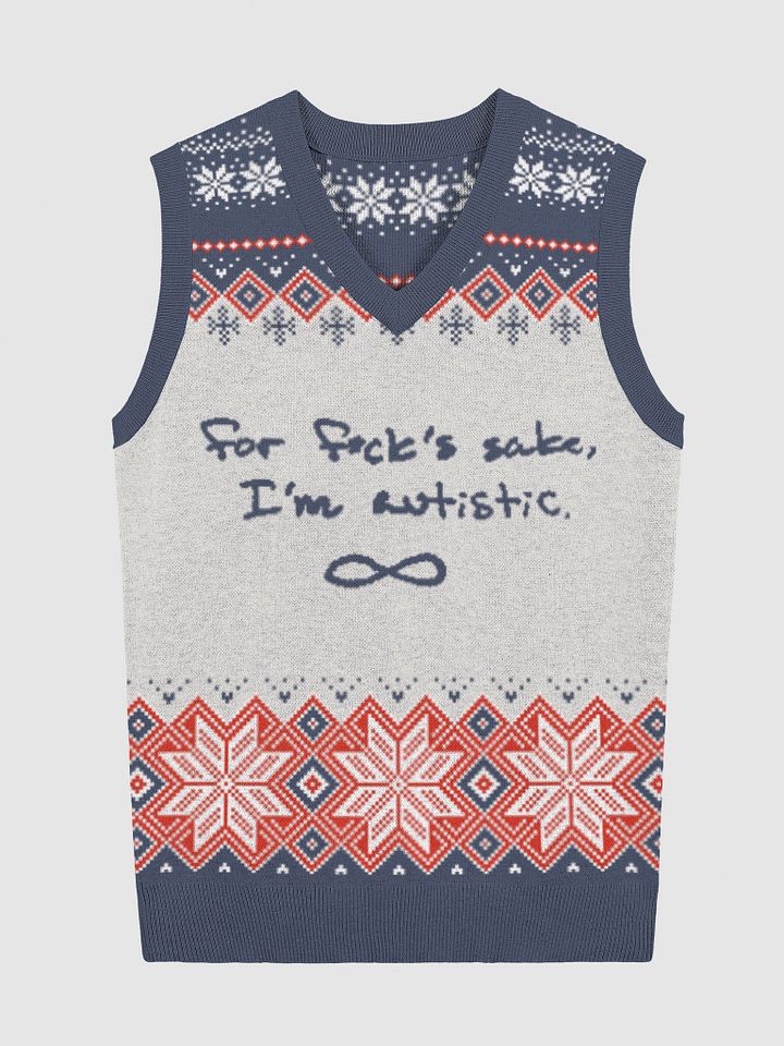 FFS, I'm autistic. (holiday vest 1) product image (5)