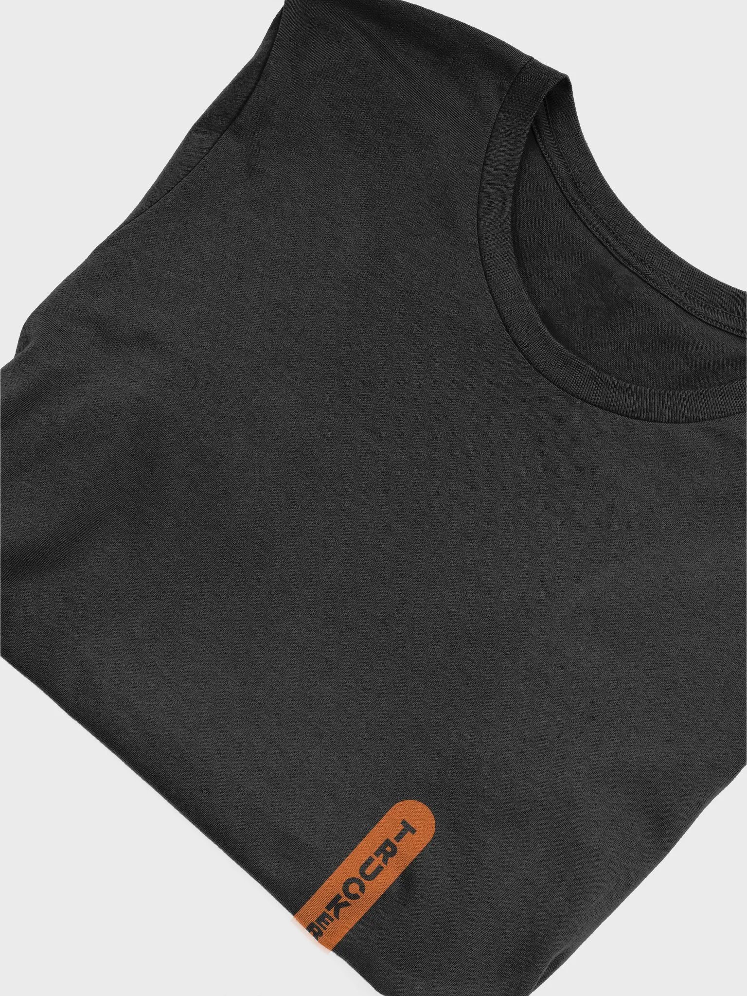 Trucker Dylan Cut Out Vertical Orange Logo T-Shirt - Dark product image (5)