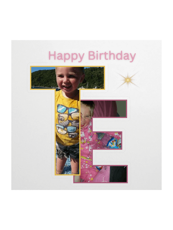 Personalized Birthday Collage Stickers product image (2)